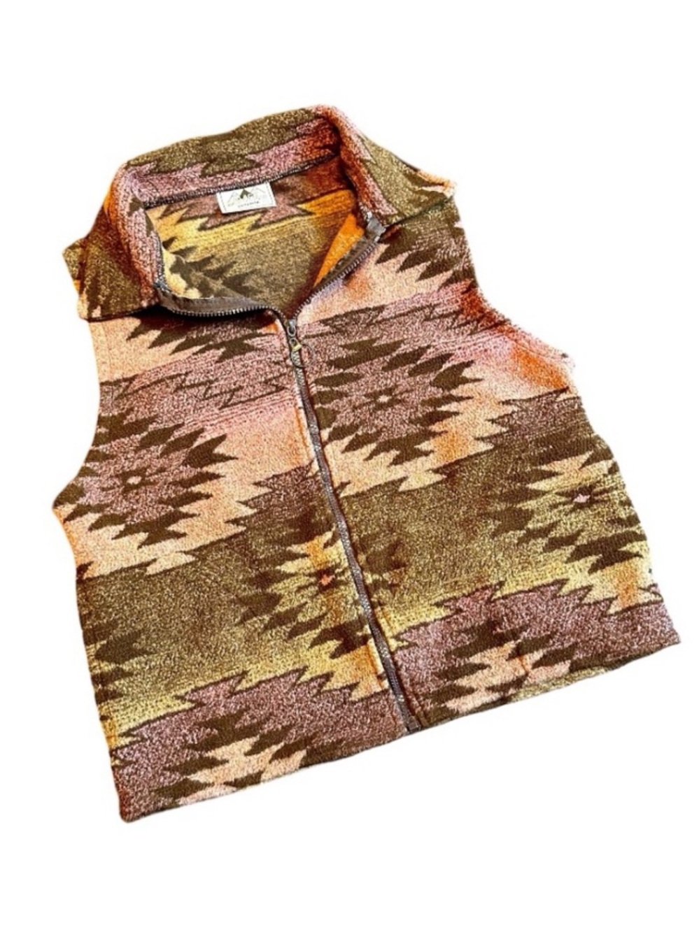 Black Mountain Outdoor Zip Up Aztec Vest Small